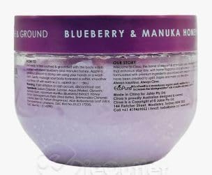 Ciroa, Sugar Body Scrub, BLUEBERRY & MANUKA HONEY, 21.2 oz, Soothe & Ground, Cruelty Free (600gr) Pack of One