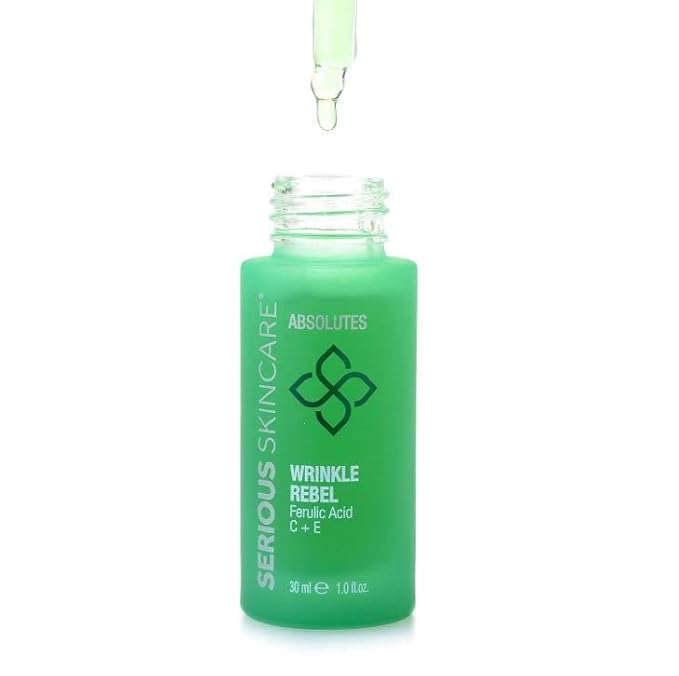 Serious Skincare - Vitamin C, E and Bakuchiol Wrinkle Rebel Anti-Aging Facial Serum - For Fine Lines, Wrinkles and Dark Spots - Even Skin Tone - Brighter Complexion - 1 Fl. Oz.