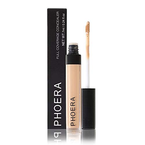 AQUAPURITY PHOERA Liquid Concealer Full Coverage Makeup Face Moisturizer Foundation Conceal Under Eye Dark Circles (107 WALNUT)