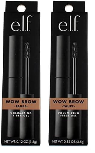 e.l.f. Cosmetics E.l.f. wow brow gel, fiber-infused formula, taupe, 0.12 Ounce ., Taupe, 0.123 Ounce (Pack of 2)
