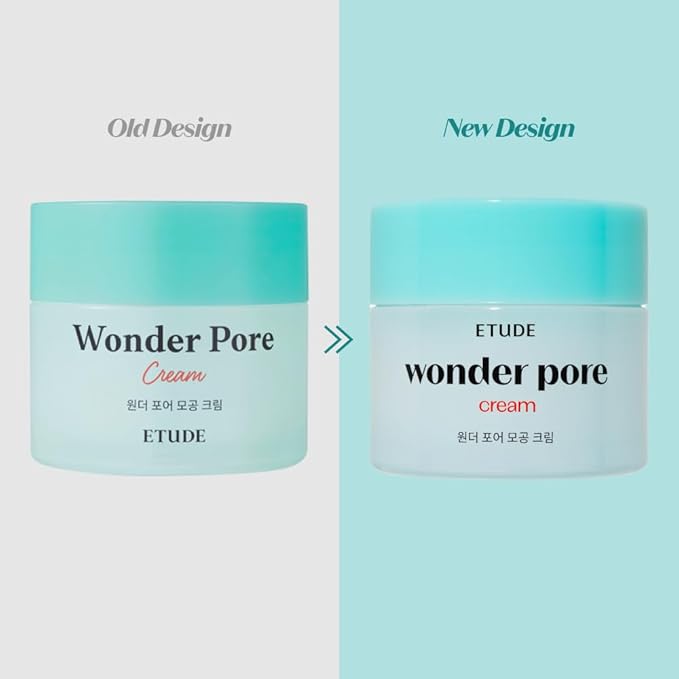 ETUDE Wonder Pore Cream 2.5 fl. Oz (23AD) | Kbeauty | Hypoallergenic Skin Care Solution | Watery Gel Formula Moisturizing Cream with Sebum Control for Sensitive Skin Without Perfume