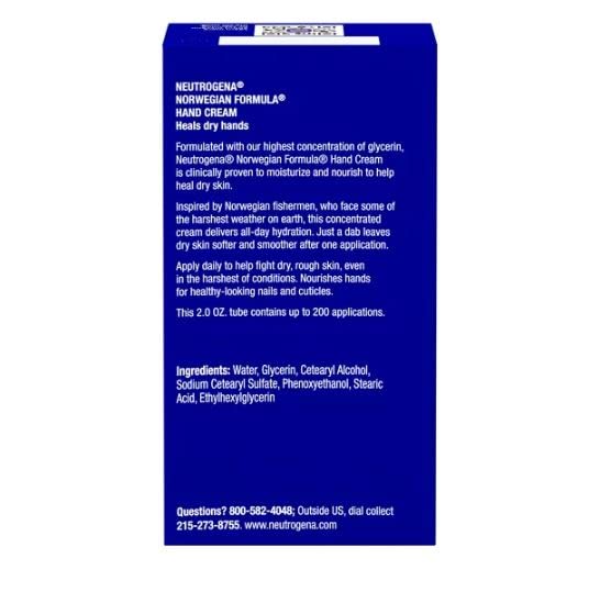 Neutrogena Norwegian Formula Hand Cream Fragrance Free 2 OZ - Buy Packs and Save (Pack of 3)