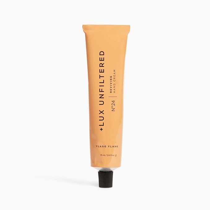 '+ Lux Unfiltered N°24 Reviving Anti Aging Hand Cream for Women & Men – Moisturizing Hand Cream for Dry Cracked Hands – Lightweight & Fast-Absorbing - Vegan & Cruelty Free - Ylang Ylang