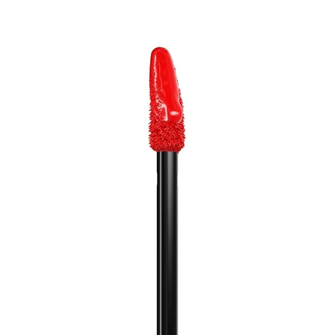 MAYBELLINE Super Stay Vinyl Ink Longwear No-Budge Liquid Lipcolor Makeup Bundle with Fire Engine Red 0.14 fl oz and Rose Mauve Nude 0.14 fl oz