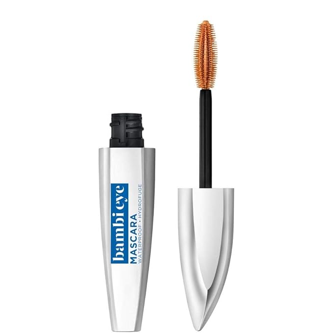 L'Oreal Paris Bambi Eye Mascara, Lasting Volume, Length & Lift, Doe-Eye Definition, No Clumping or Smudging, Waterproof, Black, 0.21 fl. oz.