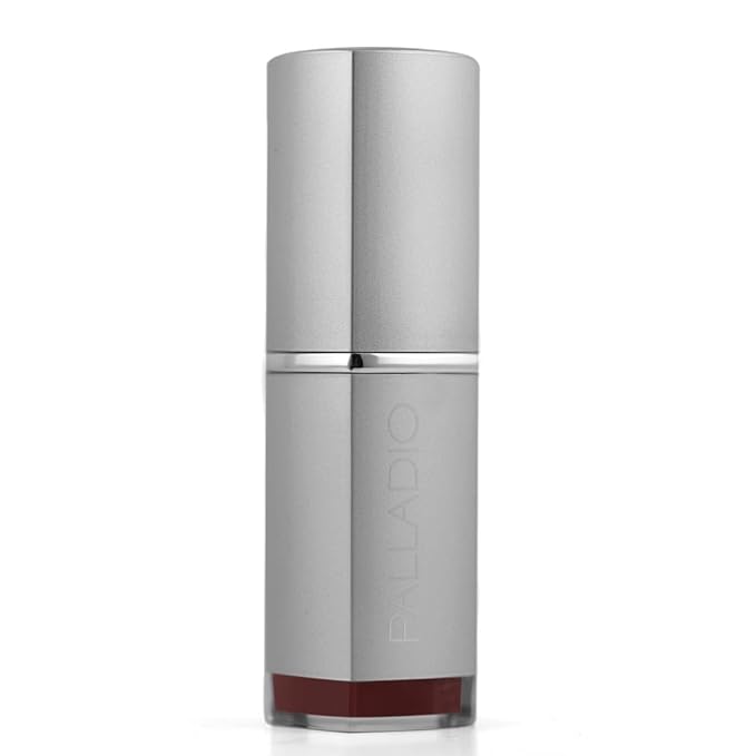 Palladio Herbal Lipstick, Rich Pigmented and Creamy Lip Color, Infused with Safflower, Ginseng, Ginkgo Biloba, Camellia and Aloe, Prevents Lips from Drying, Combats Fine Lines, Long Lasting, Juniper