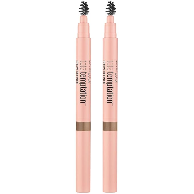 Maybelline Total Temptation Eyebrow Definer Pencil, Blonde, 2 Count