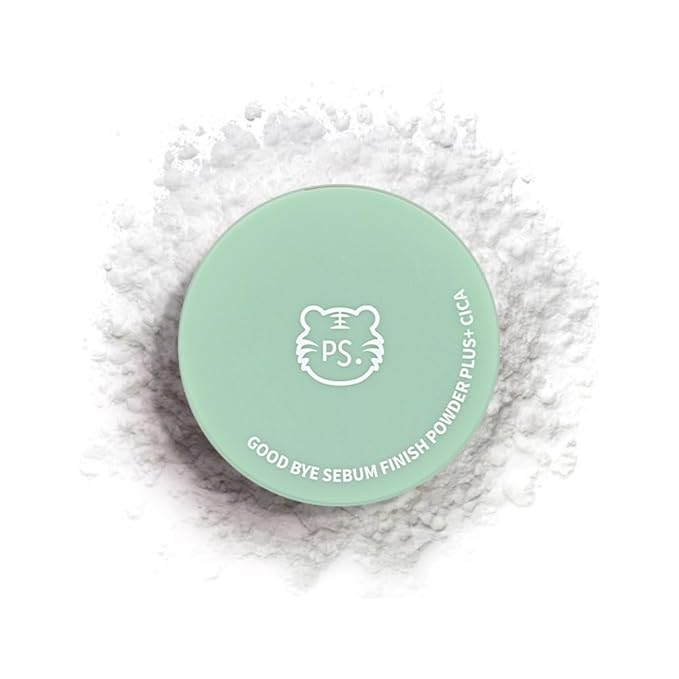 Goodbye Sebum Control Finish Powder 5g – Lightweight CICA Face & Hairline Powder for Oil Control and Long-Lasting Soft Matte Finish (CICA)