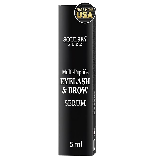Eyelash Serum - Advanced Brow & Eye Lash Growth Formula with Biotin & Peptides - Nourishing Conditioner for Eyelashes and Brows - Promotes Thick, Healthy Eyelashes & Brows - 5 ML