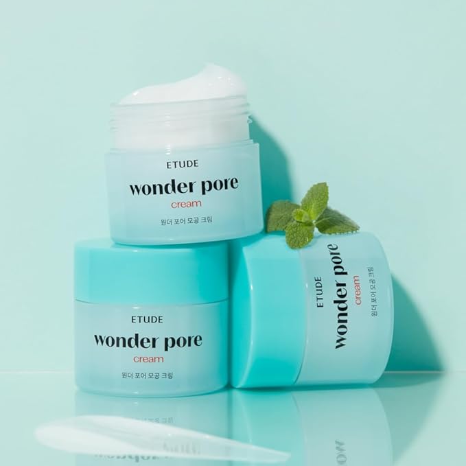ETUDE Wonder Pore Cream 2.5 fl. Oz (23AD) | Kbeauty | Hypoallergenic Skin Care Solution | Watery Gel Formula Moisturizing Cream with Sebum Control for Sensitive Skin Without Perfume