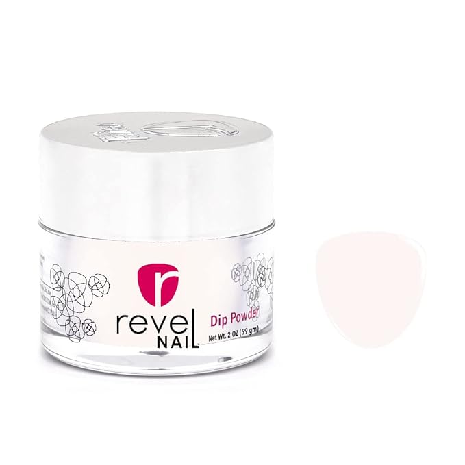 Revel Nail Dip Powder - Clear Build Powder, Strengthener, Long-Lasting Dip Nails, French Nails, DIY, Professional Dipping Powder, Vivien (Clear) 2 Oz