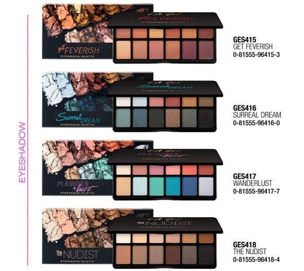 L.A. Girl Fanatic Eyeshadow Palette, Get Feverish GES415