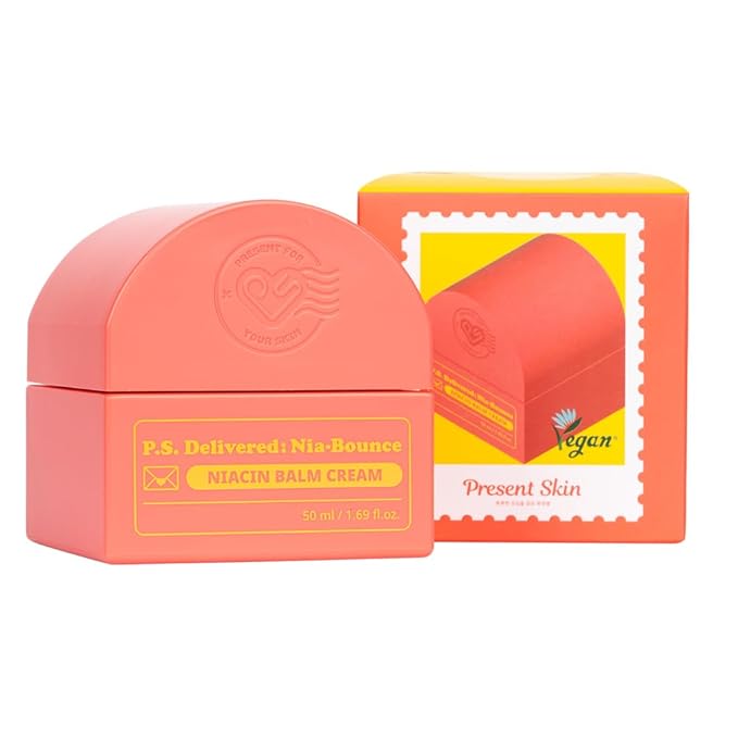 NIA-BOUNCE Face Balm Cream – K-Beauty Korean Skin Care for Elasticity, Glow & Anti-Aging – Vegan Friendly – For Dry & Sensitive Skin, 50ml, 1.69 fl.oz.
