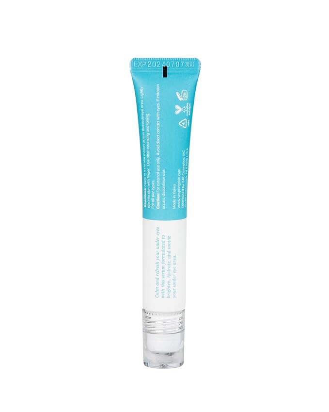 So Brightening Eye Serum Korean Skincare, For Dark Circles Under Eye Treatment, with Camella, Lotus, Jojoba, Caffeine, Vitamins B3, and E, Vegan, No Paraben, Cruelty Free, 20 ml/0.67 oz