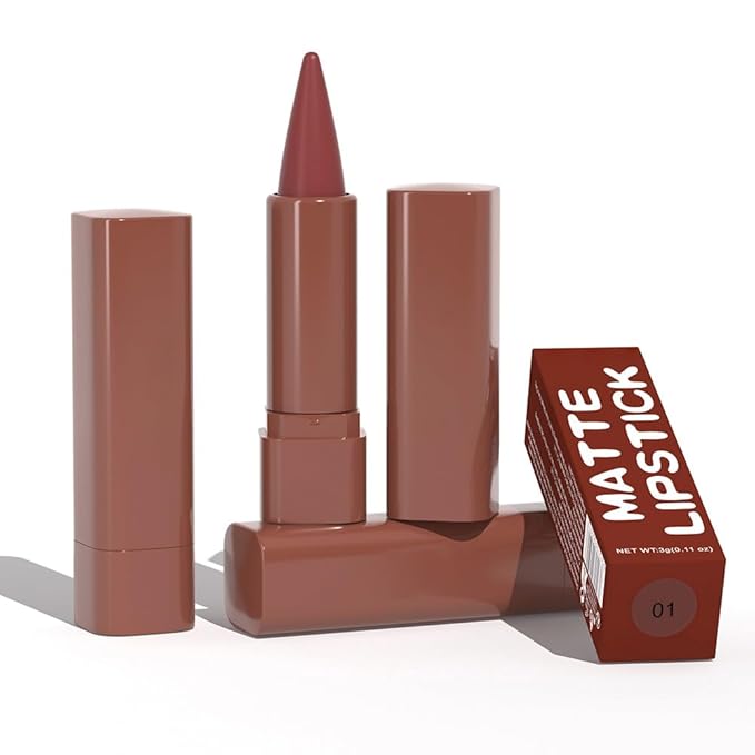 3Pcs Lip Liner and Lipstick Combo Sets, Gradient Matte lip bar matte lipstick And Lip Liner Set, Contour Gradual Ombre Effect Lip Pencil For Old Women, Long Lasting Waterproof Smudge Proof Lipstick