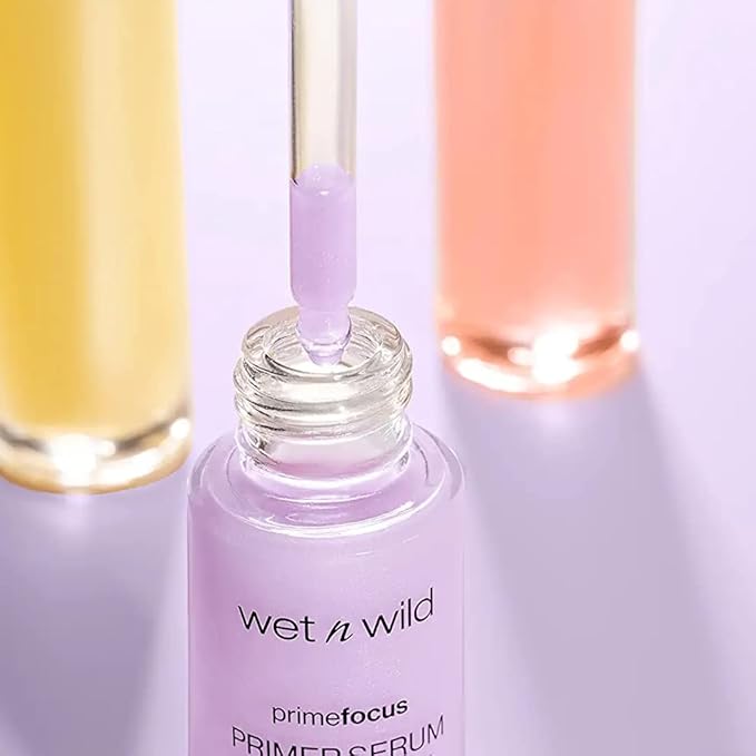 Wet n Wild Prime Focus Pore Minimizing Facial Serum Primer Makeup Extending | Reduces Pores | Improves Skin Texture | Exfoliates | Retinol Alternative, Hydrating (Pack of 2)