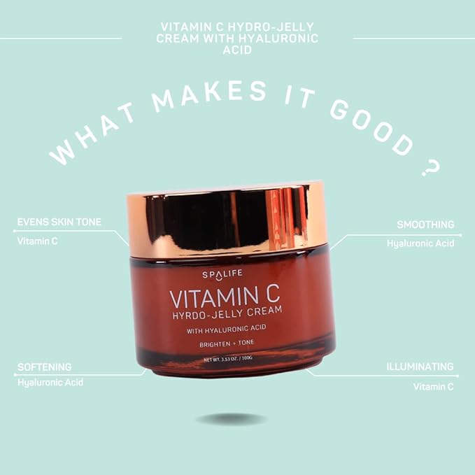 SpaLife Beauty Vitamin C Hydro - Jelly Moisturizing Face Cream With Hyaluronic Acid