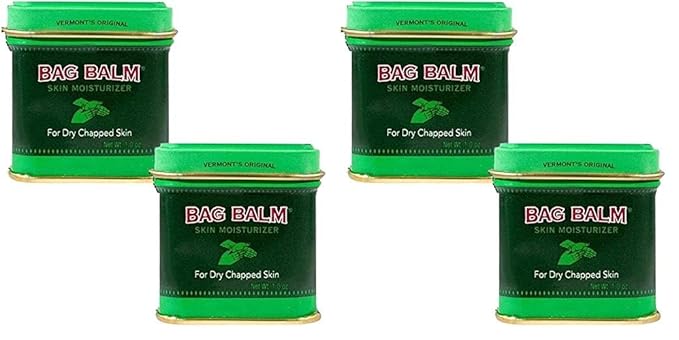 Bag Balm Vermont's Original for Dry Chapped Skin Conditions (1 Ounce Tin (4 Pack))
