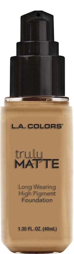 L.A. COLORS Truly Matte Foundation, Warm Honey CLM358