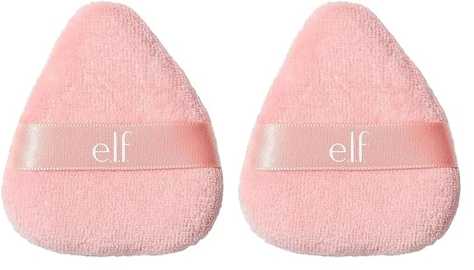 e.l.f. Halo Glow Powder Puff, Soft, Reusable Powder Puff For Applying Loose Or Pressed Powders, Easily Conforms To The Face, Vegan & Cruelty-free (Pack of 2)