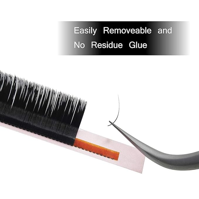 QUEWEL Eyelash Extensions Classic 0.15mm C Curl 11mm Supplies Matte Black Individual Eyelashes Salon Use|0.03/0.05/0.07/0.10/0.15/0.20mm C/D Single 8-18mm Mix 8-15mm/10-15mm|(0.15 C 11mm)