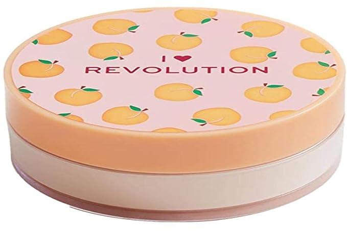 Makeup Revolution Loose Baking Powder, Peach, for Medium to Dark Skin Tones, Balances Skin Tone & Banishes Shine, Matte Finish, Vegan & Cruelty-Free, 0.15 Oz