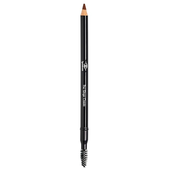 Eye Embrace The Ginge Classic: Auburn Red Wooden Eyebrow Pencil – Waterproof, Double-Ended Pencil with Sharpener & Spoolie Brush, Cruelty-Free