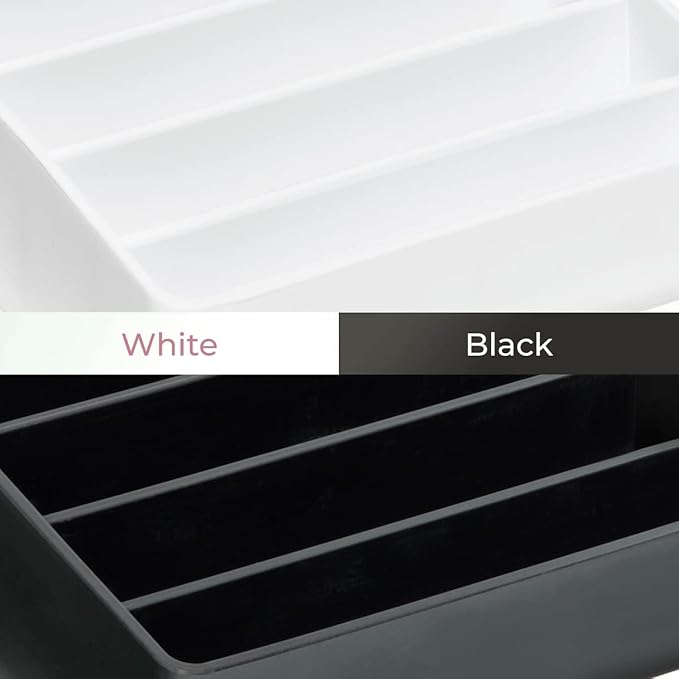 iDesign The Sarah Tanno Collection Silicone Makeup Palette Holder and Cosmetic Organizer, White