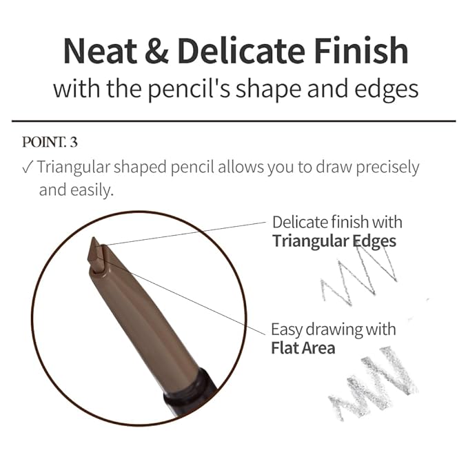ETUDE Drawing Eye Brow - Gray Brown | Long-Lasting Eyebrow Pencil for Soft Textured Natural Daily Look Eyebrow, Korean Makeup, Kbeauty, Perfect for Gift