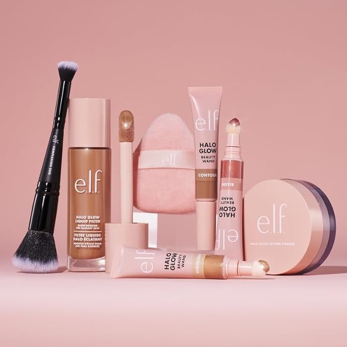 e.l.f. Halo Glow Powder Puff, Soft, Reusable Powder Puff For Applying Loose Or Pressed Powders, Easily Conforms To The Face, Vegan & Cruelty-free (Pack of 2)