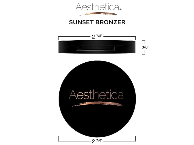 Aesthetica Sunset Bronzer - Matte Bronzing Makeup Contouring Powder - Vegan & Cruelty Free