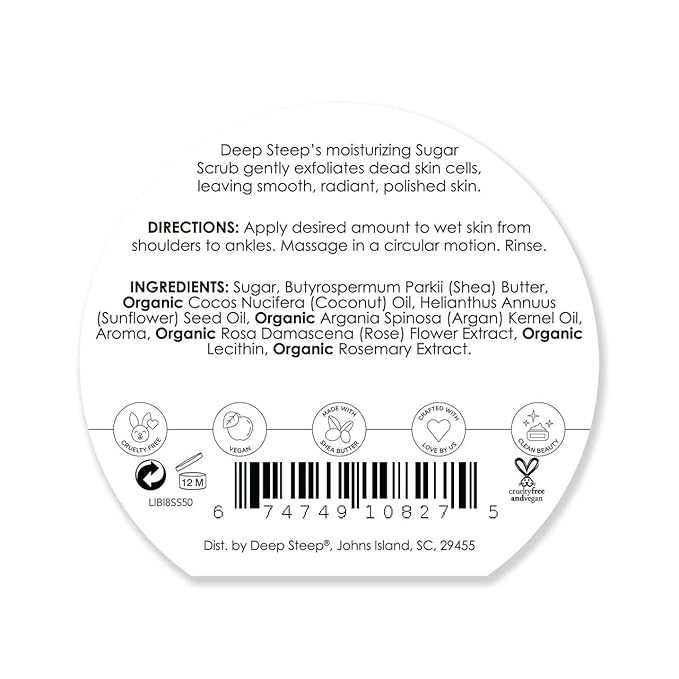 Deep Steep Sugar Scrub, 8oz (Lilac Blossom)