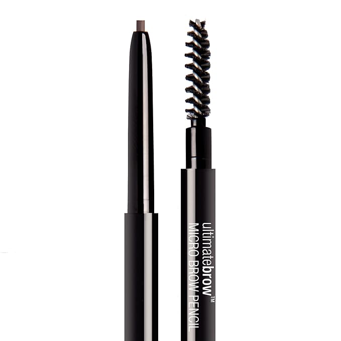 wet n wild Ultimate Eyebrow Retractable Definer Pencil, Medium Brown & Ultimate Brow Micro Eyebrow Retractable Pencil, Dark Brown, Ultra Fine 1.5mm Tip, Draws Tiny Brow Hairs