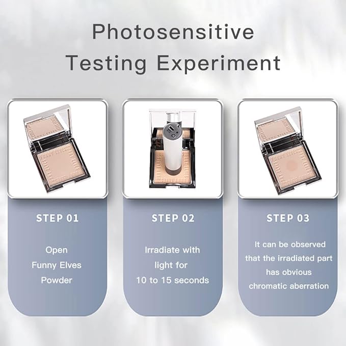 Funny Elves Powder Makeup Face Long Lasting Photosensitive Concealer Cosmetics Smooth (C1) 1 Count