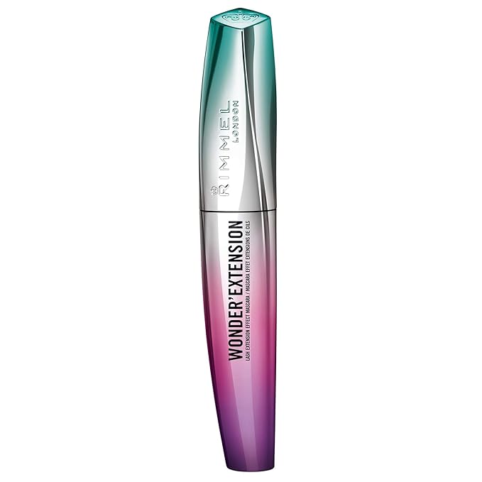 Rimmel London Wonder'Extension Mascara, Lengthens, No Clumps, Smudge-Proof, 003, Extreme Black, 0.37oz