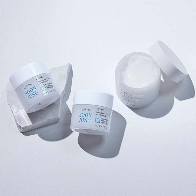 ETUDE Soonjung Hydro Barrier Cream 75ml | Moisturizing and Soothing Cream | Non-Comedogenic, Hypoallergenic & Fragrance Free Moisturizer for Face