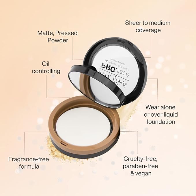 L.A. Girl Pro.Face Matte Pressed Powder, Cocoa GPP615
