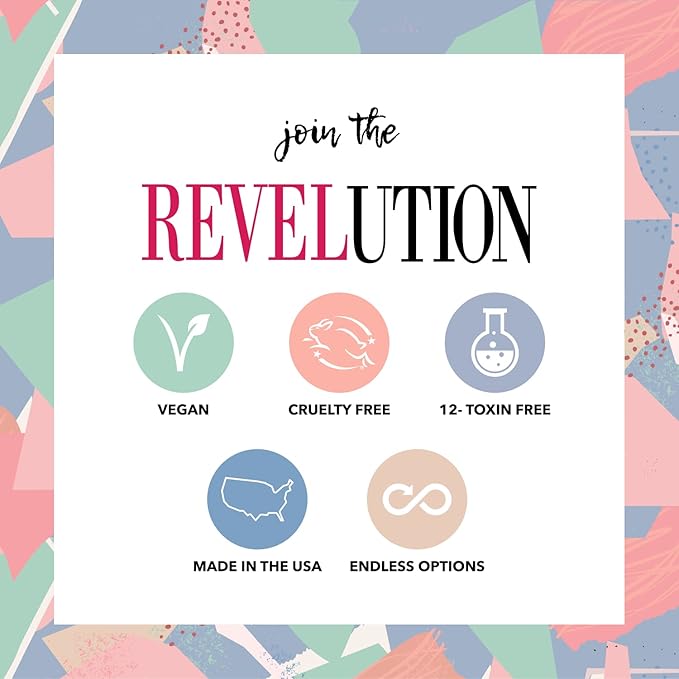 Revel Nail Dip Powder - Pink Powder Dip Nail Polish, Chip Resistant Dip Nail Powder with Vitamin E and Calcium, DIY Manicure, Lovely