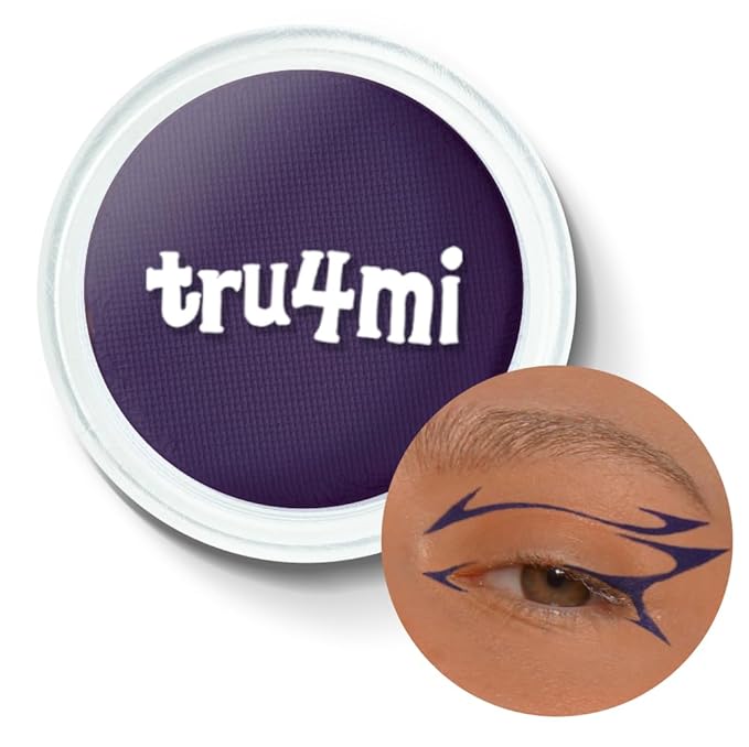 '-Water Activated Eyeliner -Wet Liner Makeup - Smudge Proof Face Body Paint Long Lasting Formula- âTruAmethystâ Dark purple -10g/container