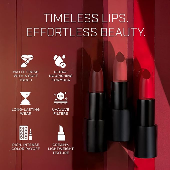 Radiant Professional Advanced Care Lipstick - Ultra Nourishing, Moisturizing Long Lasting Lipstick With Vitamin E- UVA UVB Filters - MATTE - Jam (205)