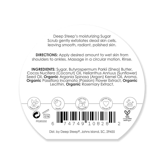 Deep Steep Sugar Scrub, 8oz (Passion Fruit Guava)