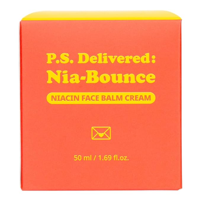 NIA-BOUNCE Face Balm Cream – K-Beauty Korean Skin Care for Elasticity, Glow & Anti-Aging – Vegan Friendly – For Dry & Sensitive Skin, 50ml, 1.69 fl.oz.