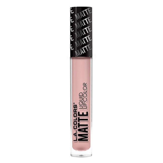 L.A. COLORS Matte Liquid Lip Color, Barely There CLG415