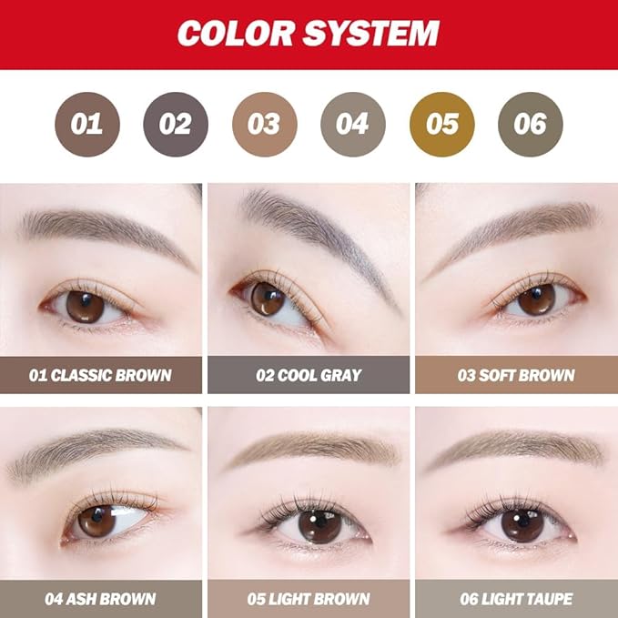 Espoir The Brow Balance Pencil Combo #2 Cool Gray (Mini Clear Eyebrow Mascara Included) | EyeBrow Pencil for Natural and Easy Draw without Clumping | Detailed and Rich Eyebrow Texture | Korean Makeup
