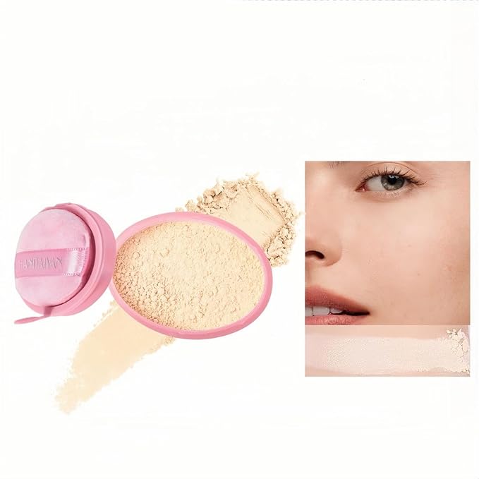 Setting Loose Powder 5 Colors Flawless Smooth Loose Finishing Powder Waterproof Long-Lasting Face Powder (Color 04)