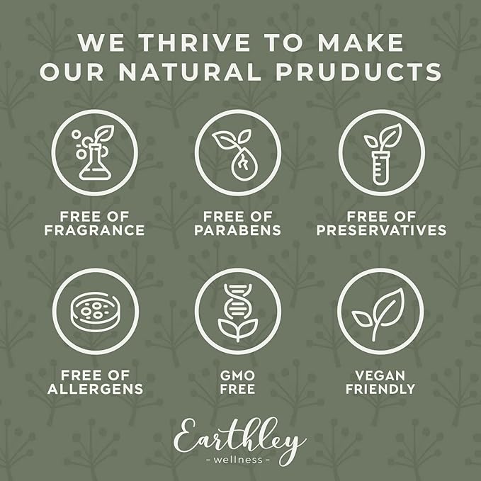 Earthley Wellness Eye Serum, Smoothes Wrinkles, Nourishes Skin, Banishes Dark Eye Circles, Youthful Eyes, Reduce Fine Lines, Parabens and Fragrance Free (15 ml)