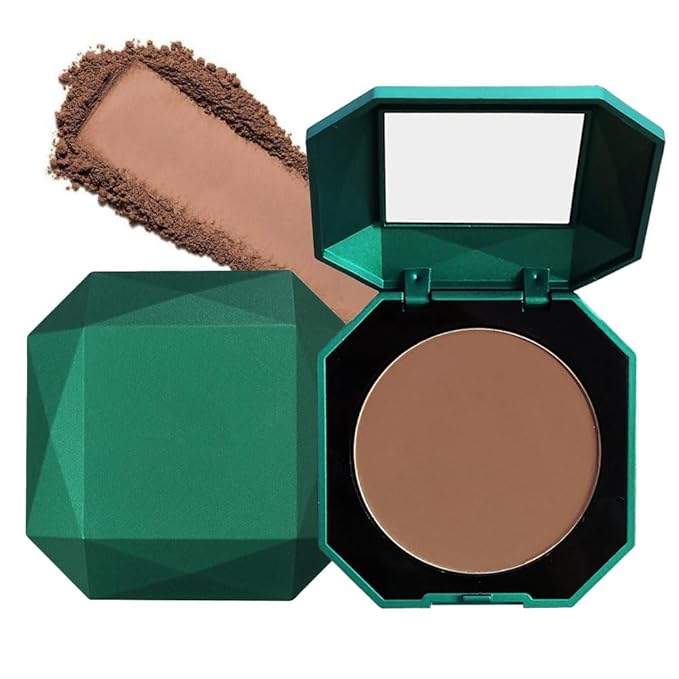 Pressed Matte Face Powder Makeup, Setting Powder for Poreless Wrinkle Blurring Finishing,Lightweight,High Coverage,Shine Control, 10g 10g (06)