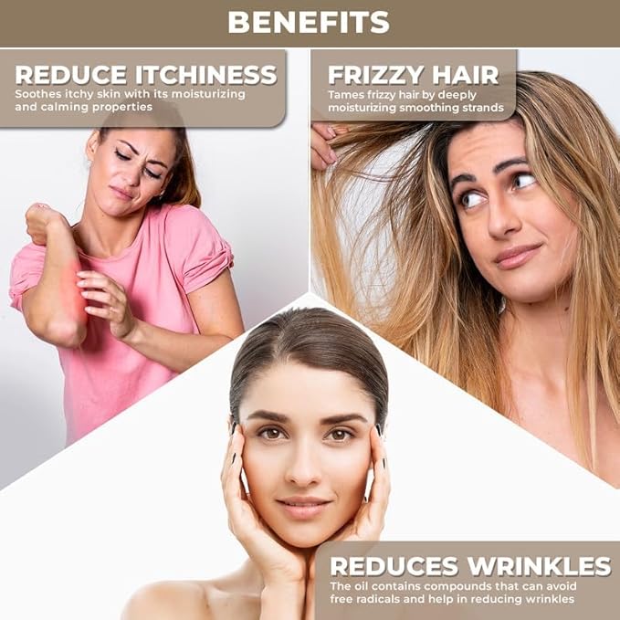 100% Plant Based Macadamia Hair Oil with Dropper | Perfect Macadamia Oil for Soft Skin, Strong Hair, Scalp Massage, Face Moisturizer & Body Massage | Sulfate & Paraben Free