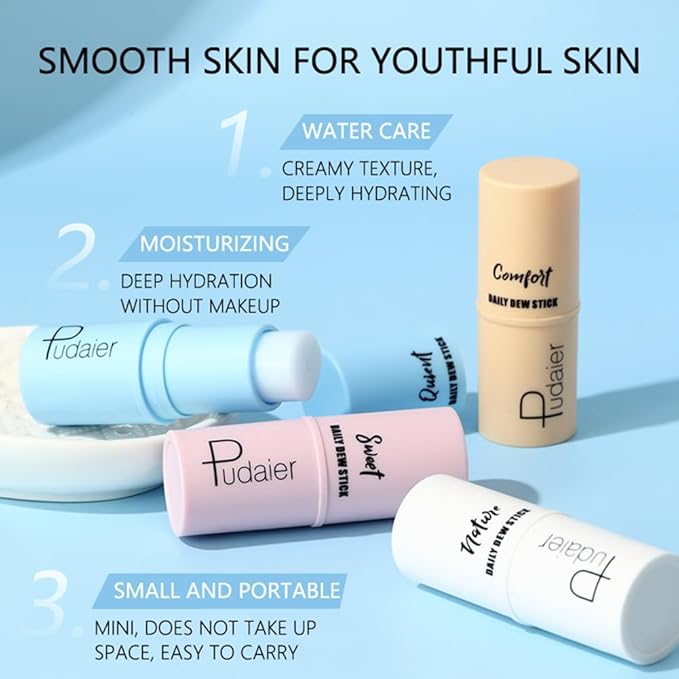 Face Primer Hydrating Stick Balm Moisturizer Facial Serum Stick for Face Body Hydrating, Brightening & Skin Elasticity (Elasticity)