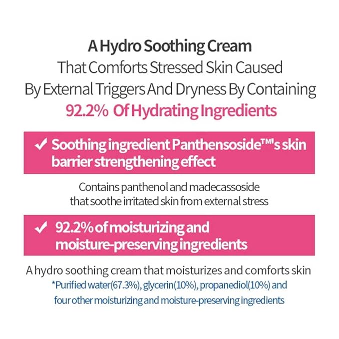 ETUDE Soonjung Hydro Barrier Cream 75ml | Moisturizing and Soothing Cream | Non-Comedogenic, Hypoallergenic & Fragrance Free Moisturizer for Face